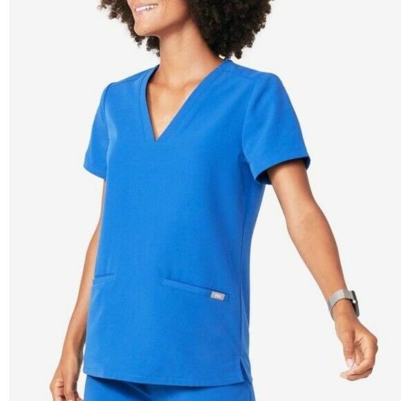 FIGS Technical Casma Three Pocket Scrub Top Small - Picture 2 of 7